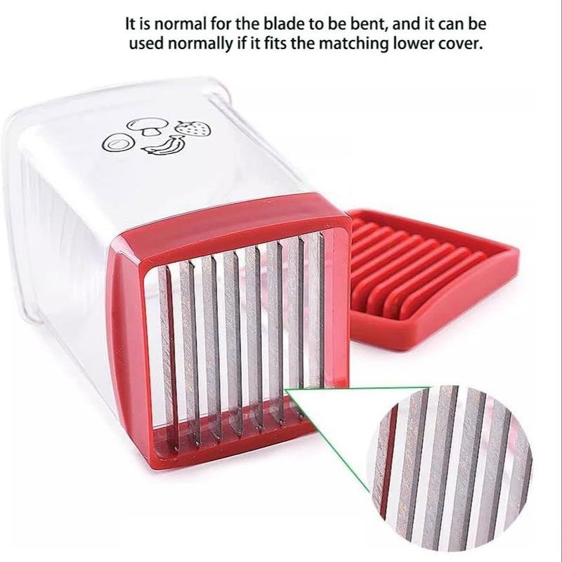 Cup Slicer, Fruit & Vegetable Fast Slicer, Kitchen Accessories Stainless Steel Blade Fruit Slicer Cup, Vegetable Chopper, Strawberry Cutter, 2024 Kitchen Gadgets, Home Essentials