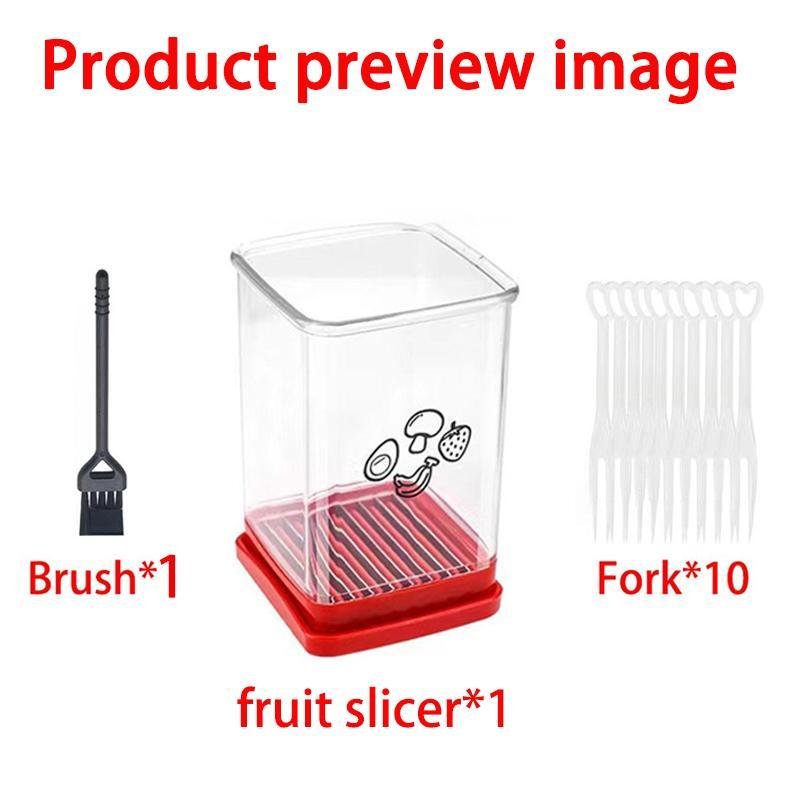 Cup Slicer, Fruit & Vegetable Fast Slicer, Kitchen Accessories Stainless Steel Blade Fruit Slicer Cup, Vegetable Chopper, Strawberry Cutter, 2024 Kitchen Gadgets, Home Essentials