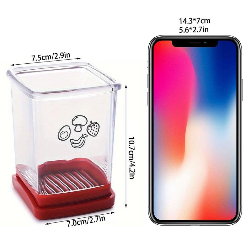 Cup Slicer, Fruit & Vegetable Fast Slicer, Kitchen Accessories Stainless Steel Blade Fruit Slicer Cup, Vegetable Chopper, Strawberry Cutter, 2024 Kitchen Gadgets, Home Essentials